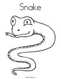 Snake Coloring Page