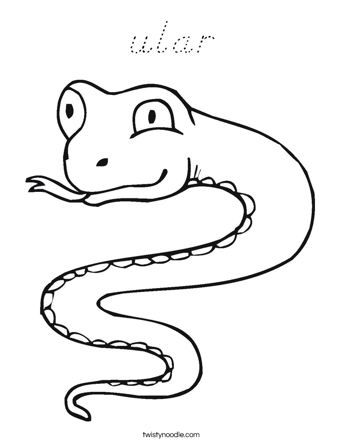 ular Coloring Page