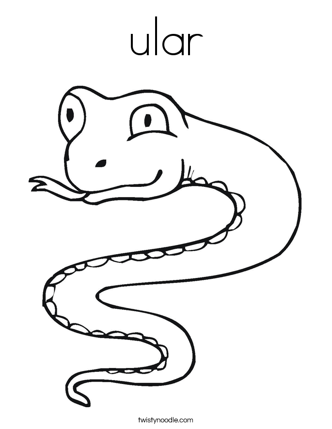 ular Coloring Page