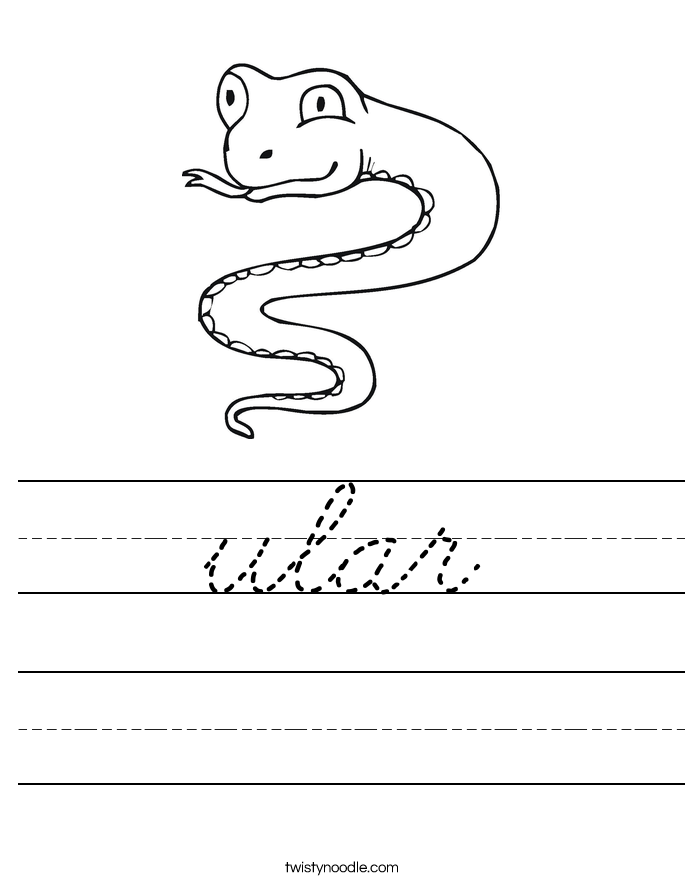 ular Worksheet
