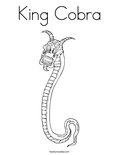 King CobraColoring Page