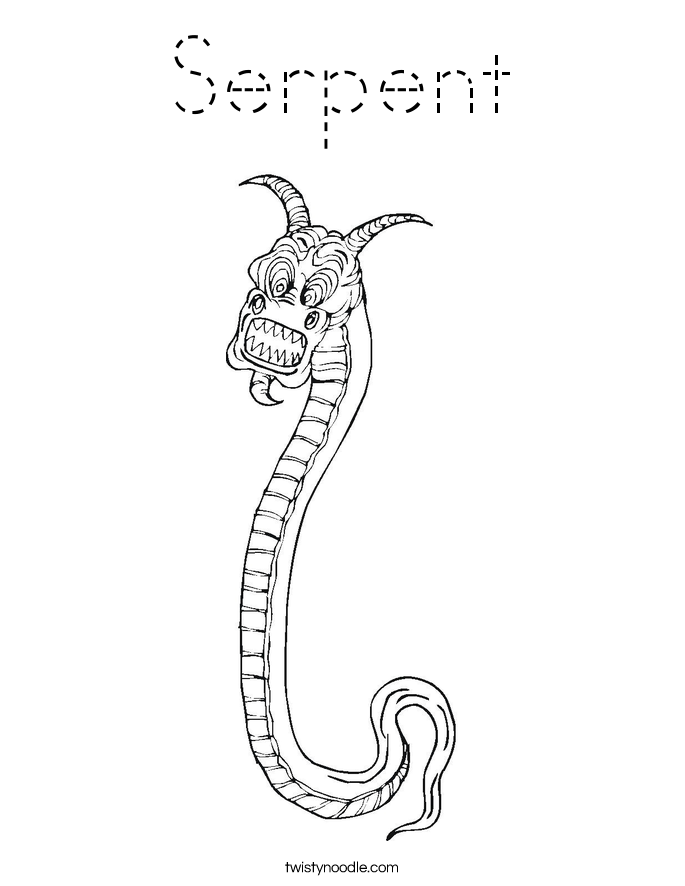 Serpent Coloring Page