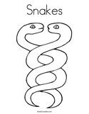 Snakes Coloring Page