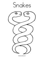 Snakes Coloring Page