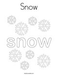 SnowColoring Page