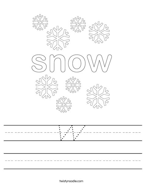 Snow Worksheet