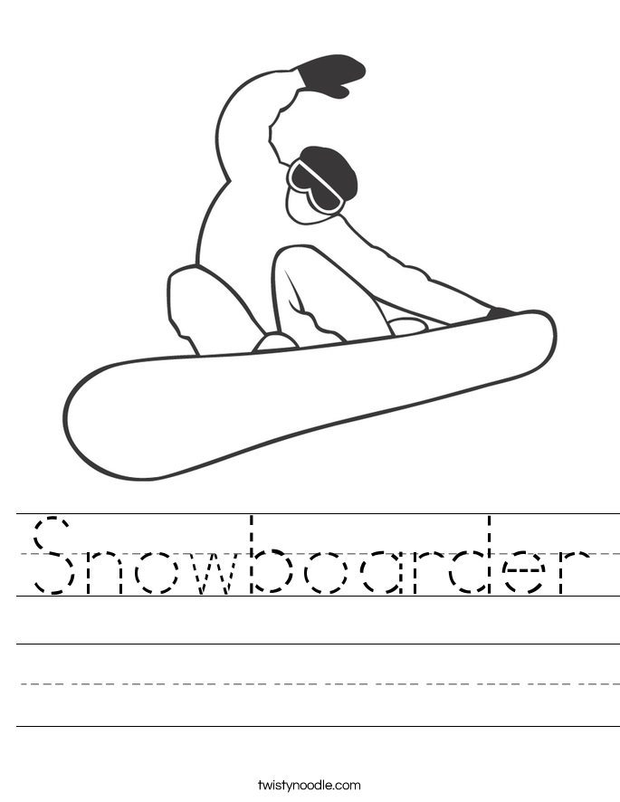 Snowboarder Worksheet