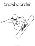 Snowboarder Coloring Page
