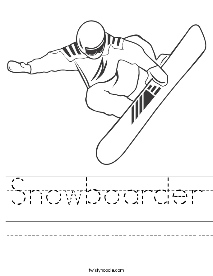 Snowboarder Worksheet