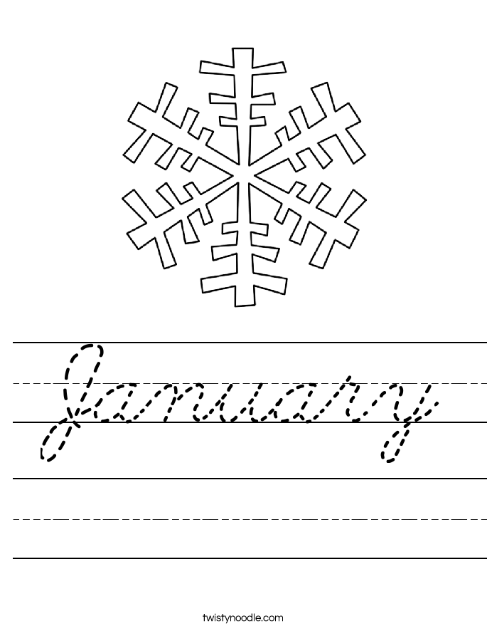 January Worksheet