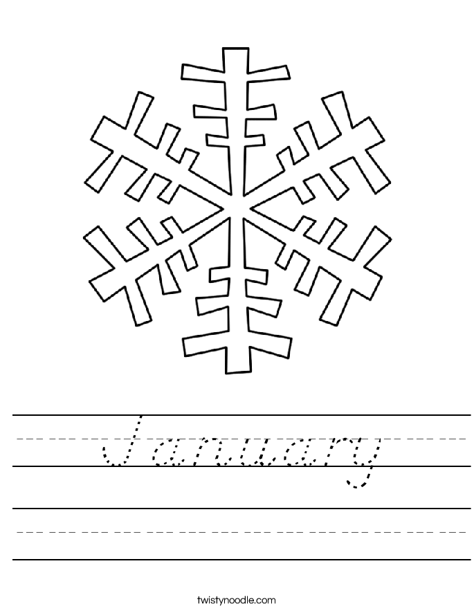 January Worksheet