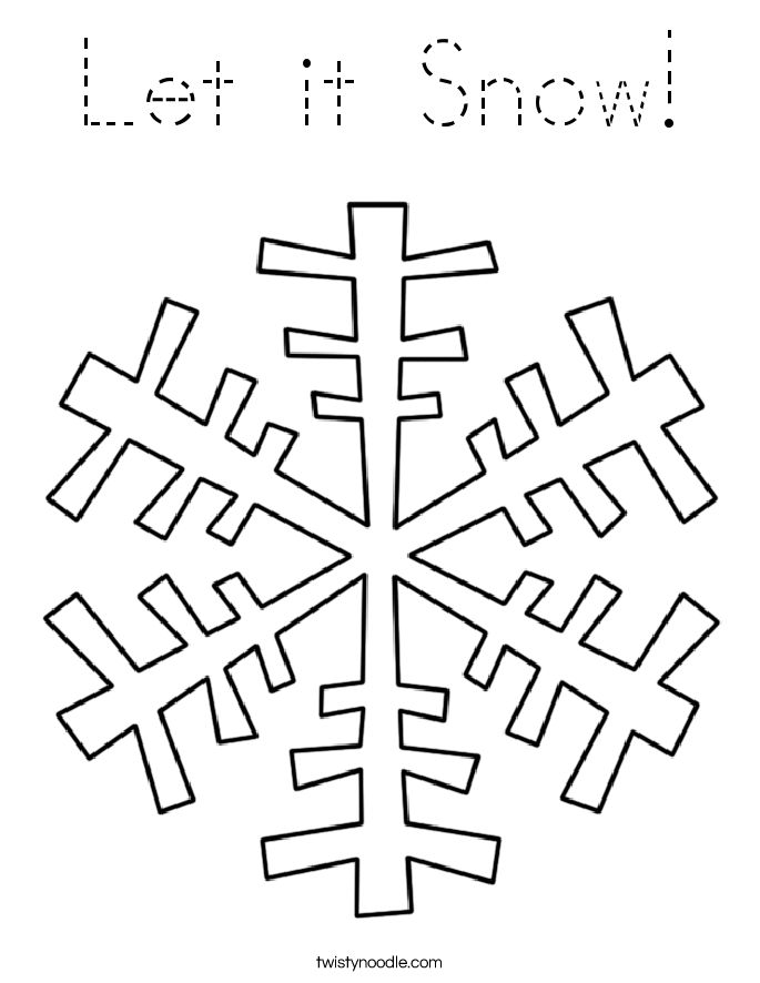 Let it Snow! Coloring Page