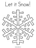 Let it Snow!Coloring Page
