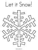 Let it Snow Coloring Page