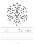 Let it Snow! Worksheet