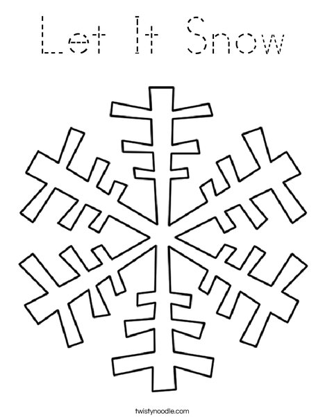 Let it Snow Coloring Page