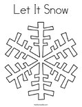 Let It Snow Coloring Page