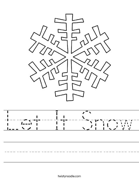 Let it Snow Worksheet