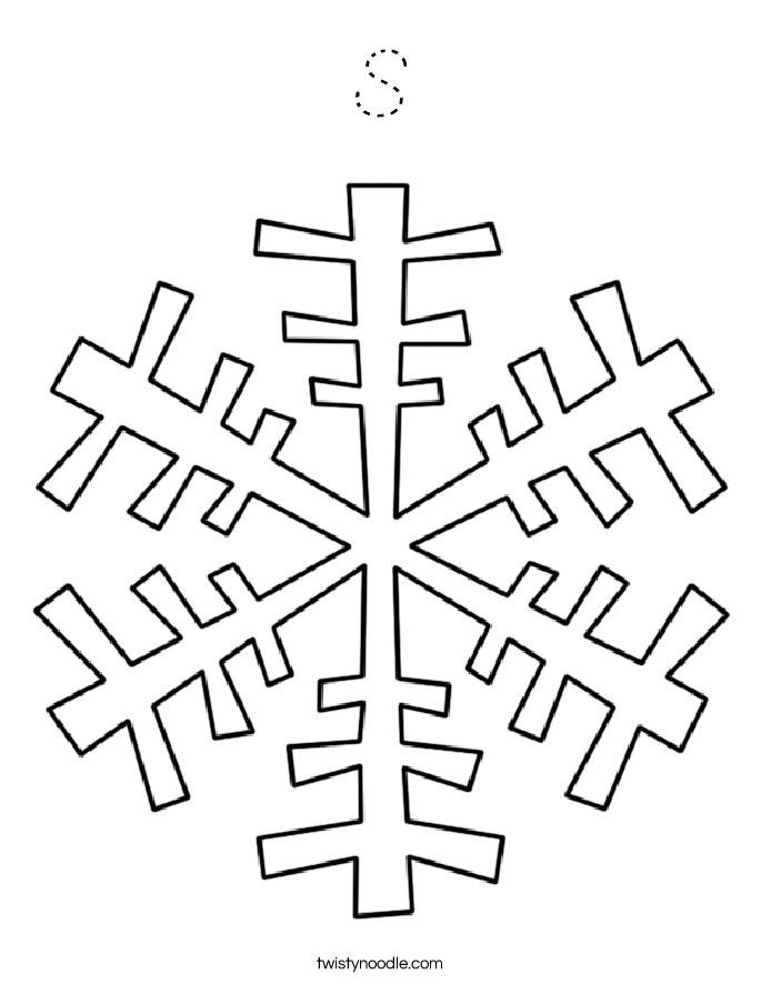  S  Coloring Page