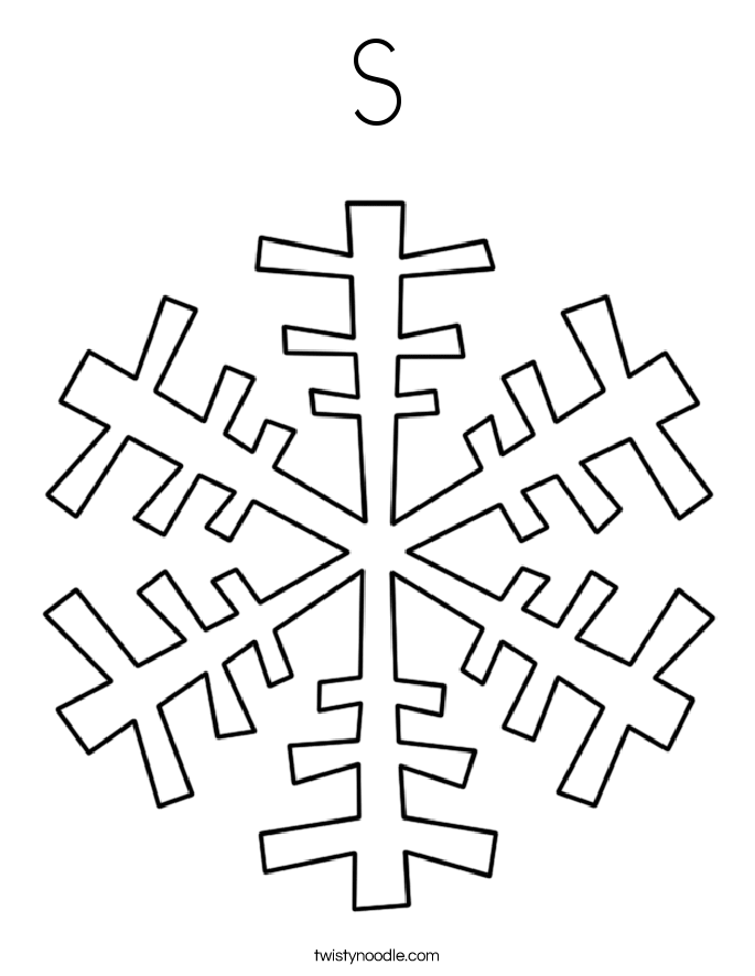  S  Coloring Page