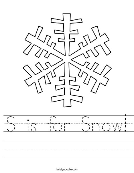 Let it Snow Worksheet