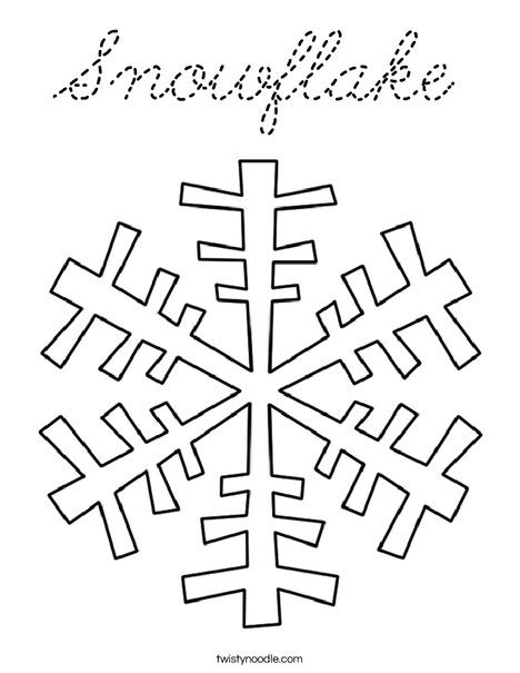Let it Snow Coloring Page
