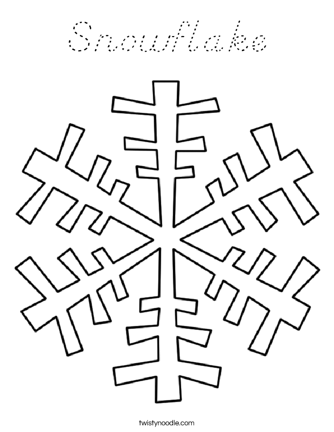 Snowflake Coloring Page
