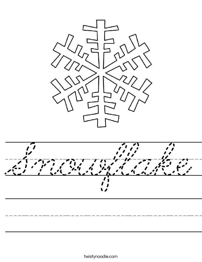 Snowflake Worksheet