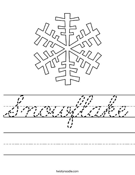 Let it Snow Worksheet