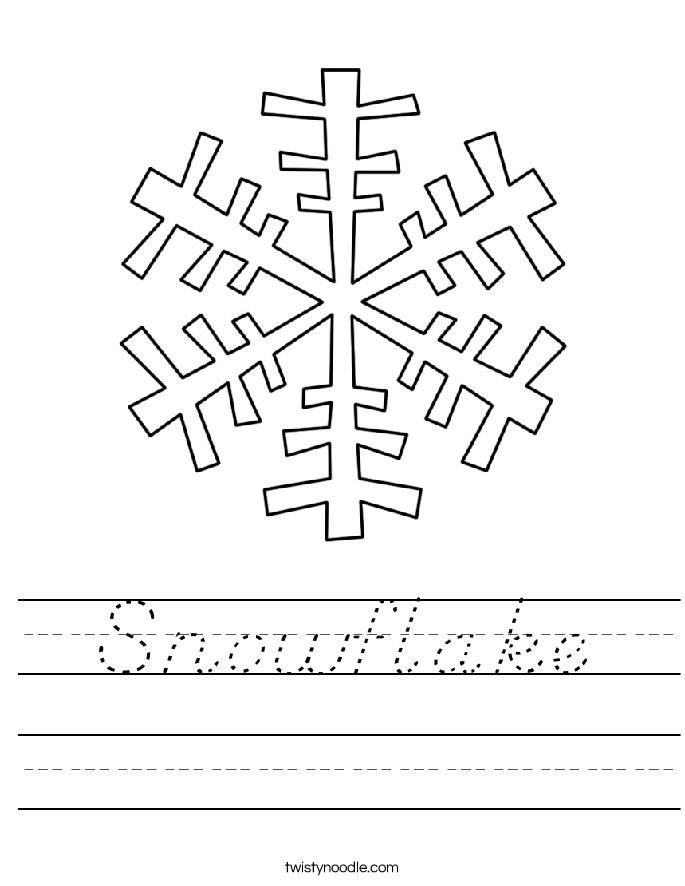 Snowflake Worksheet