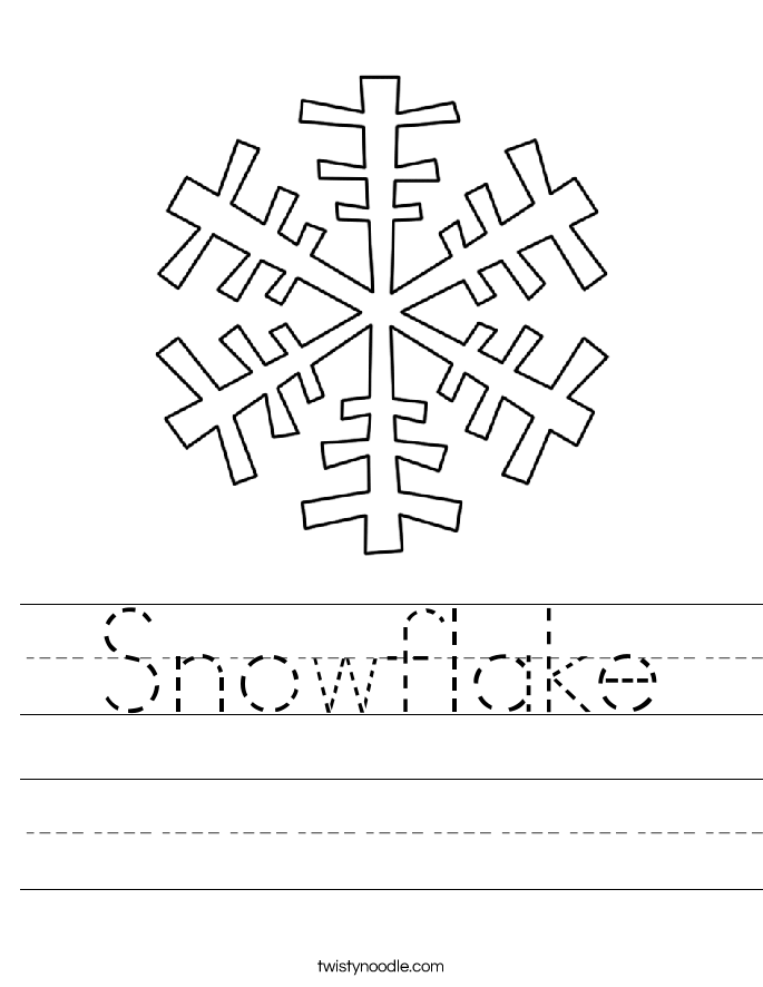 Snowflake Worksheet