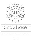 Snowflake Worksheet
