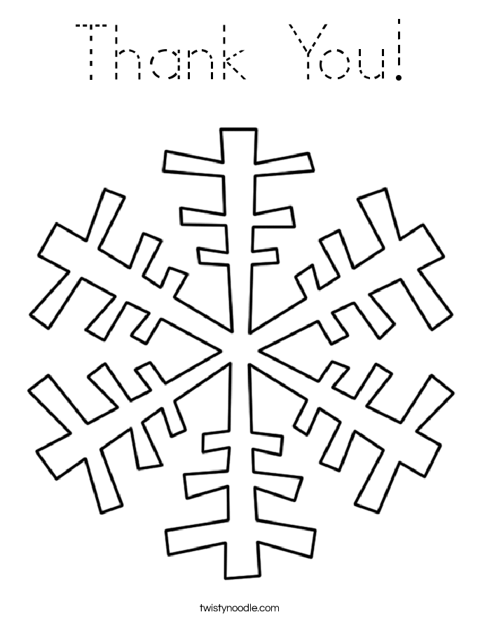 Thank You! Coloring Page