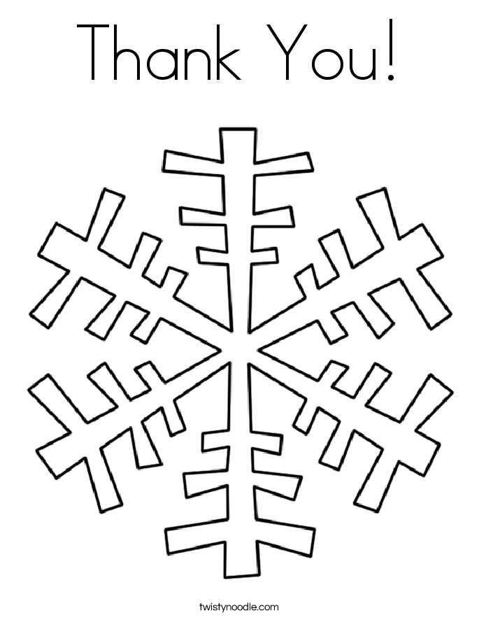 Thank You! Coloring Page