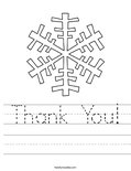Thank You! Worksheet