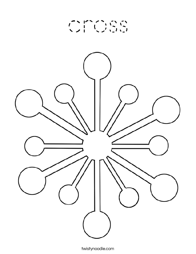 cross Coloring Page