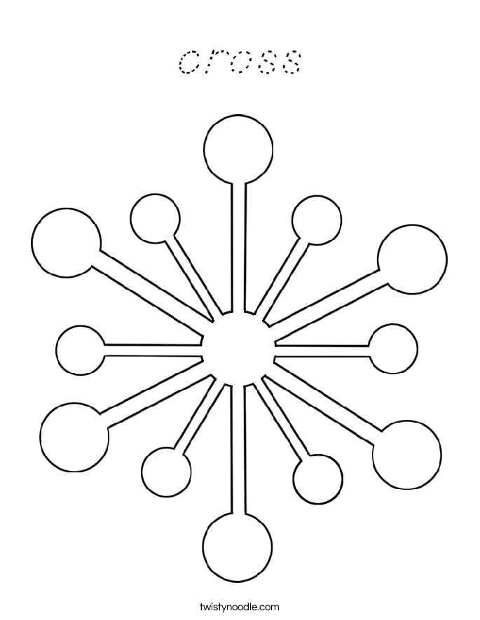 cross Coloring Page