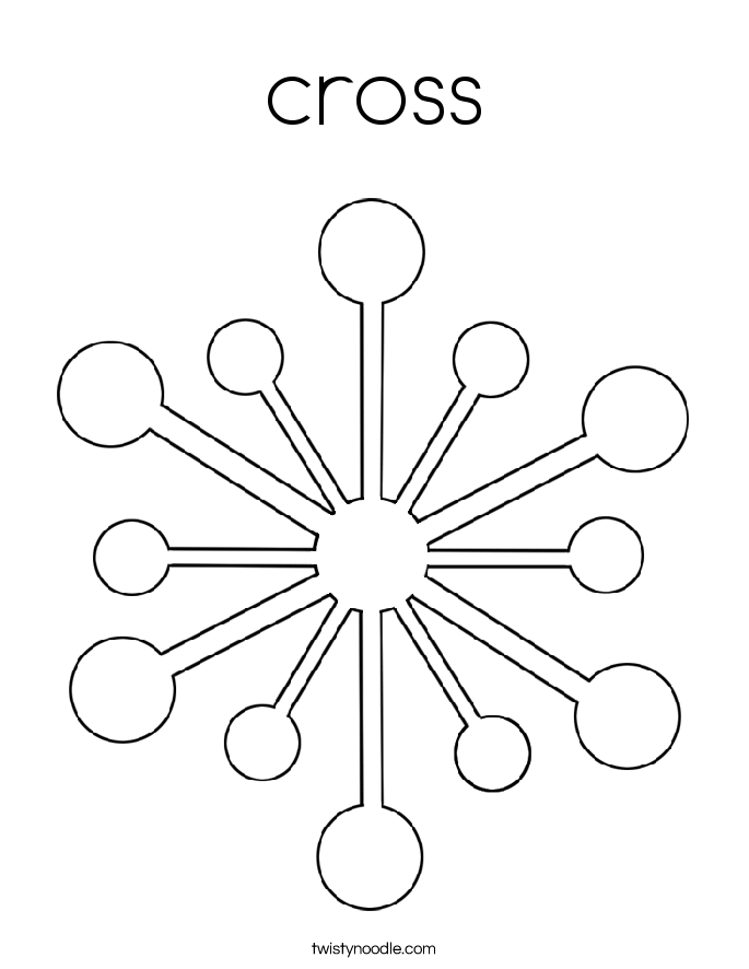 cross Coloring Page