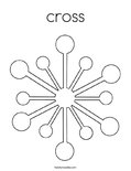 cross Coloring Page