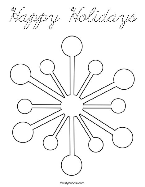 Snowflake Coloring Page