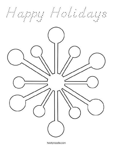 Snowflake Coloring Page