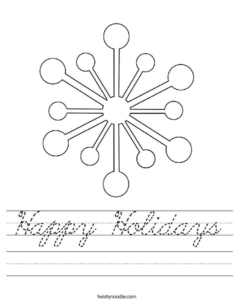 Snowflake Worksheet