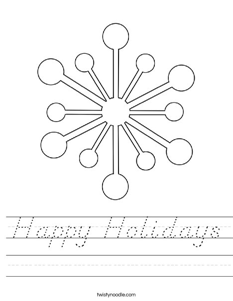 Snowflake Worksheet