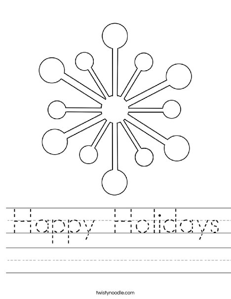 Snowflake Worksheet