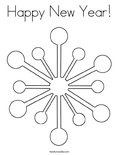 Happy New Year! Coloring Page