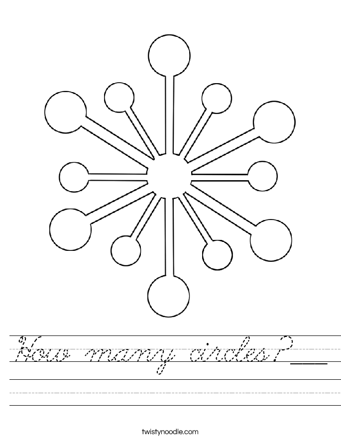 How many circles?___ Worksheet