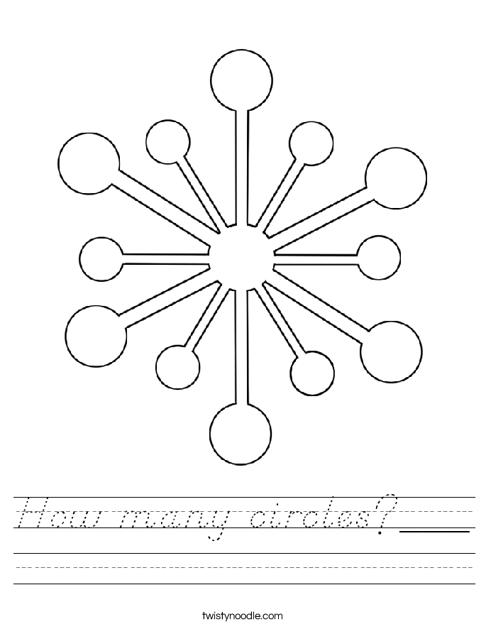 How many circles?___ Worksheet