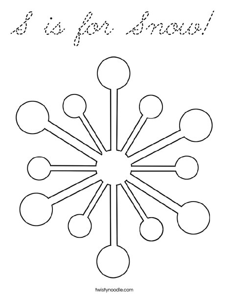 Snowflake Coloring Page
