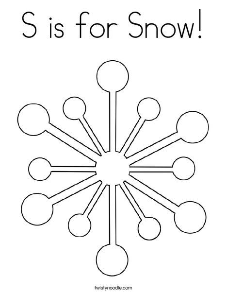 Snowflake Coloring Page