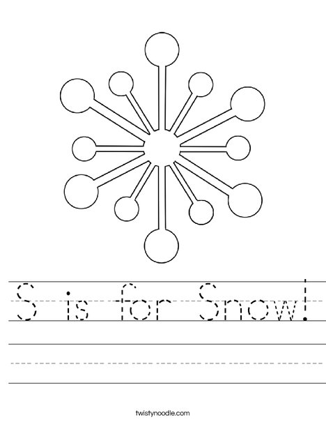 Snowflake Worksheet